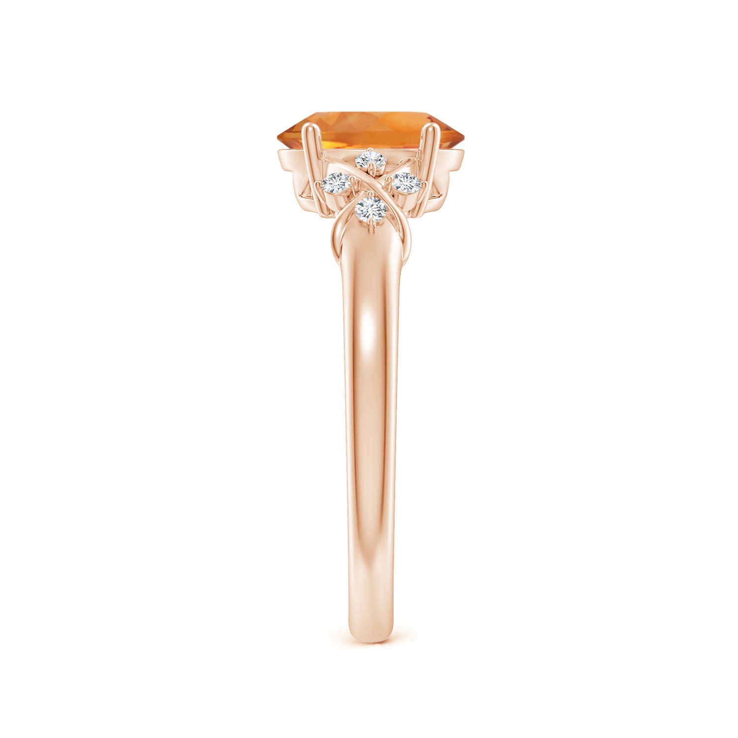 AAA - Citrine / 1.18 CT / 14 KT Rose Gold