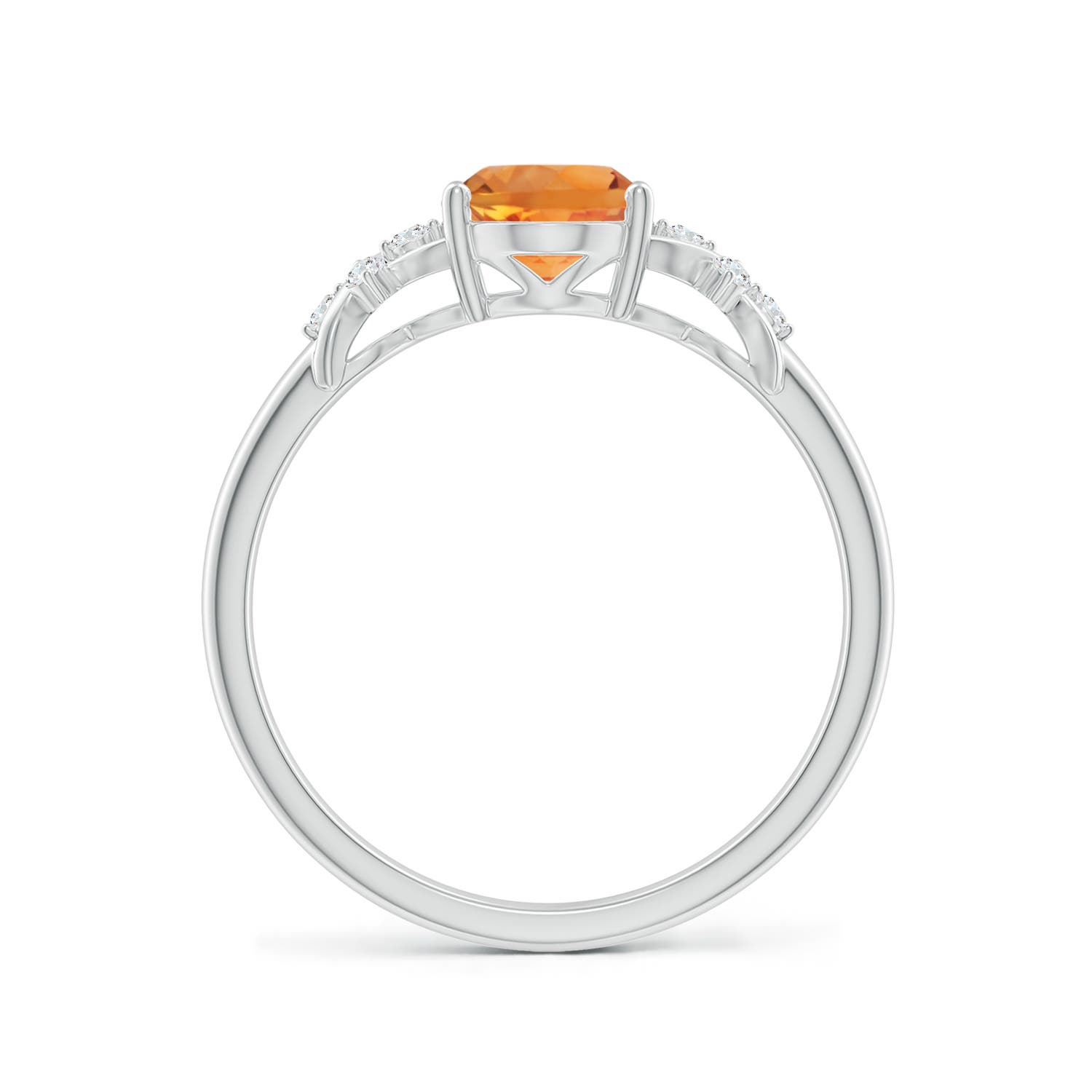 AAA - Citrine / 1.18 CT / 14 KT White Gold