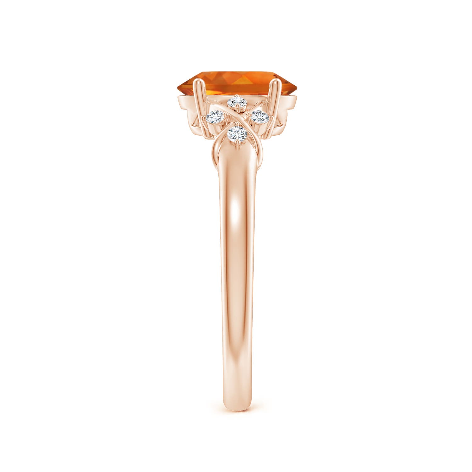 AAAA - Citrine / 1.18 CT / 14 KT Rose Gold