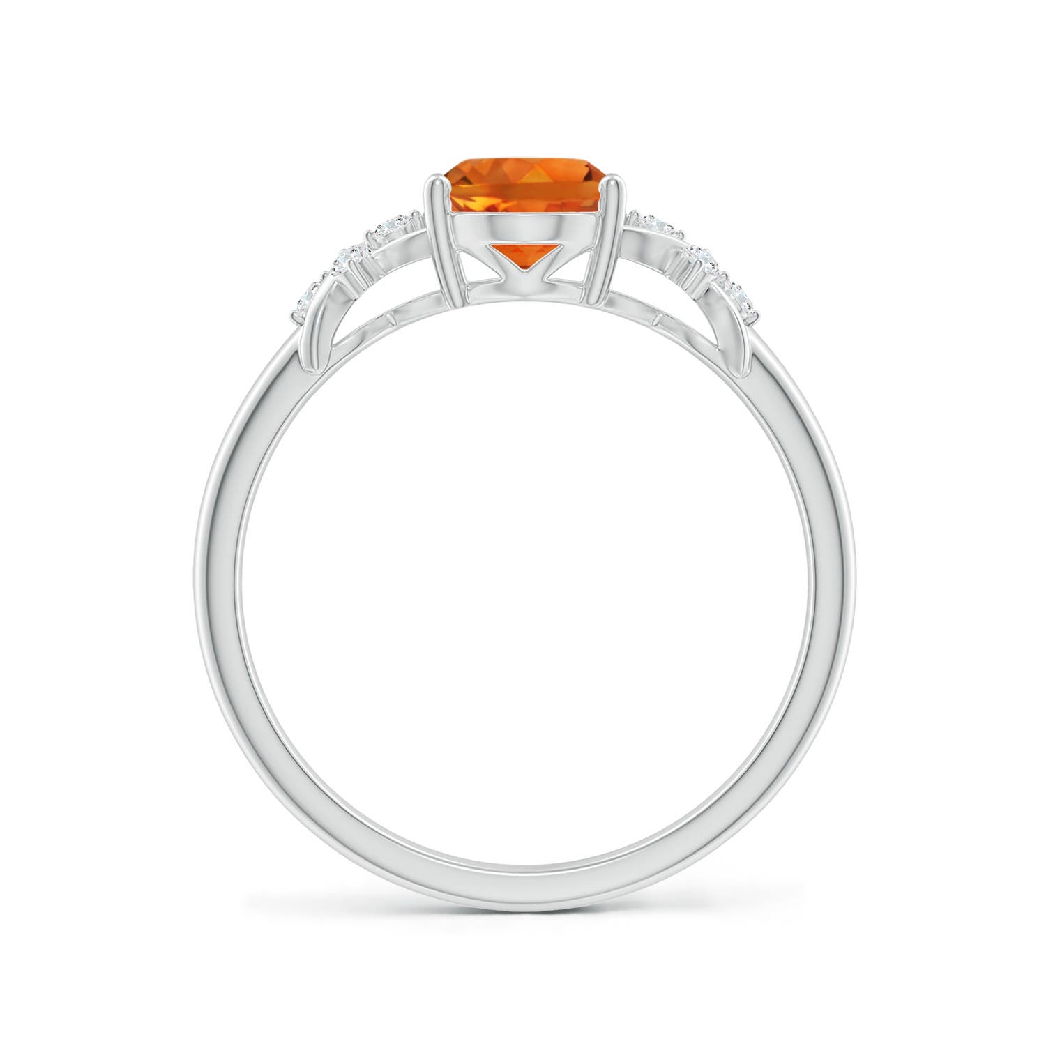 AAAA - Citrine / 1.18 CT / 14 KT White Gold