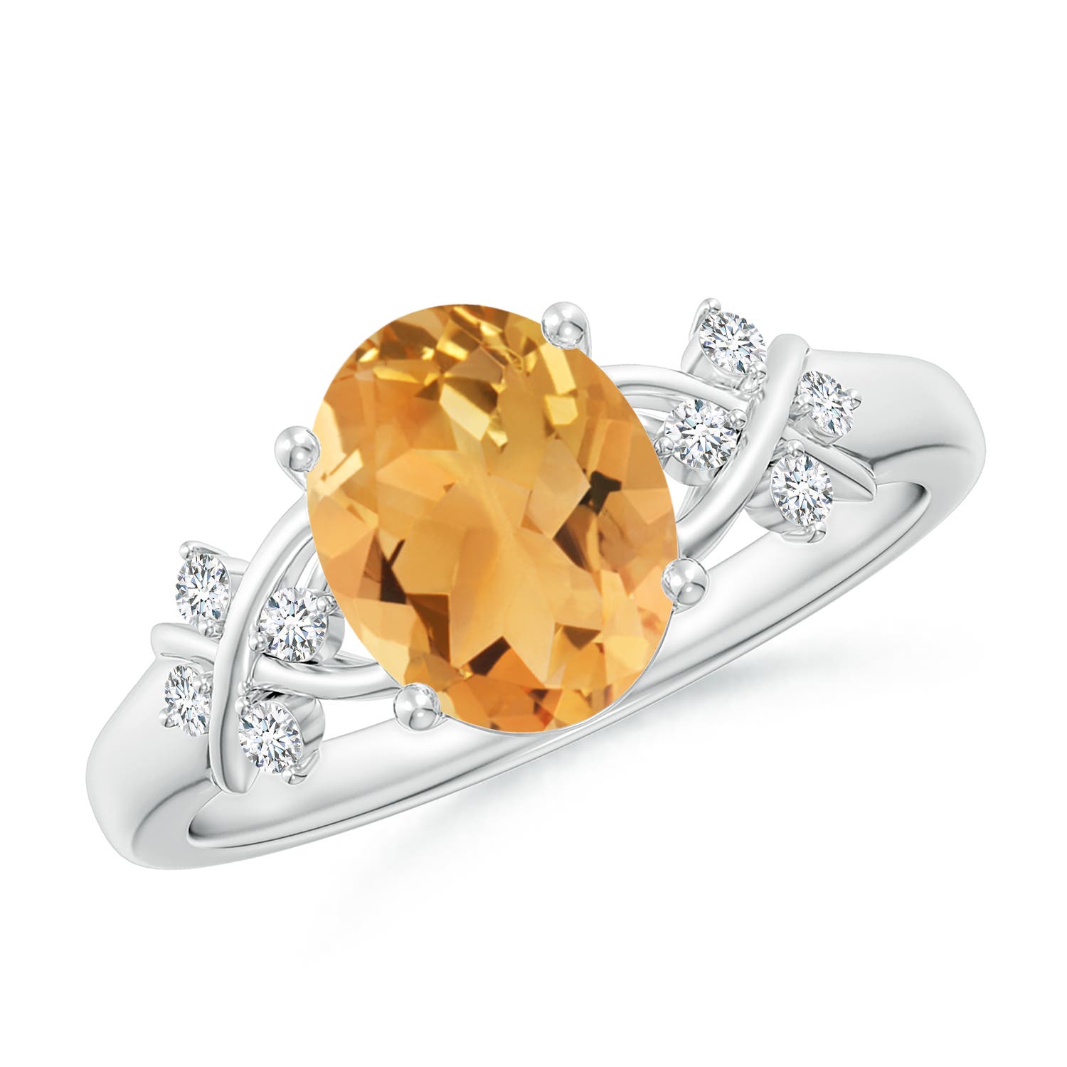 A - Citrine / 1.76 CT / 14 KT White Gold