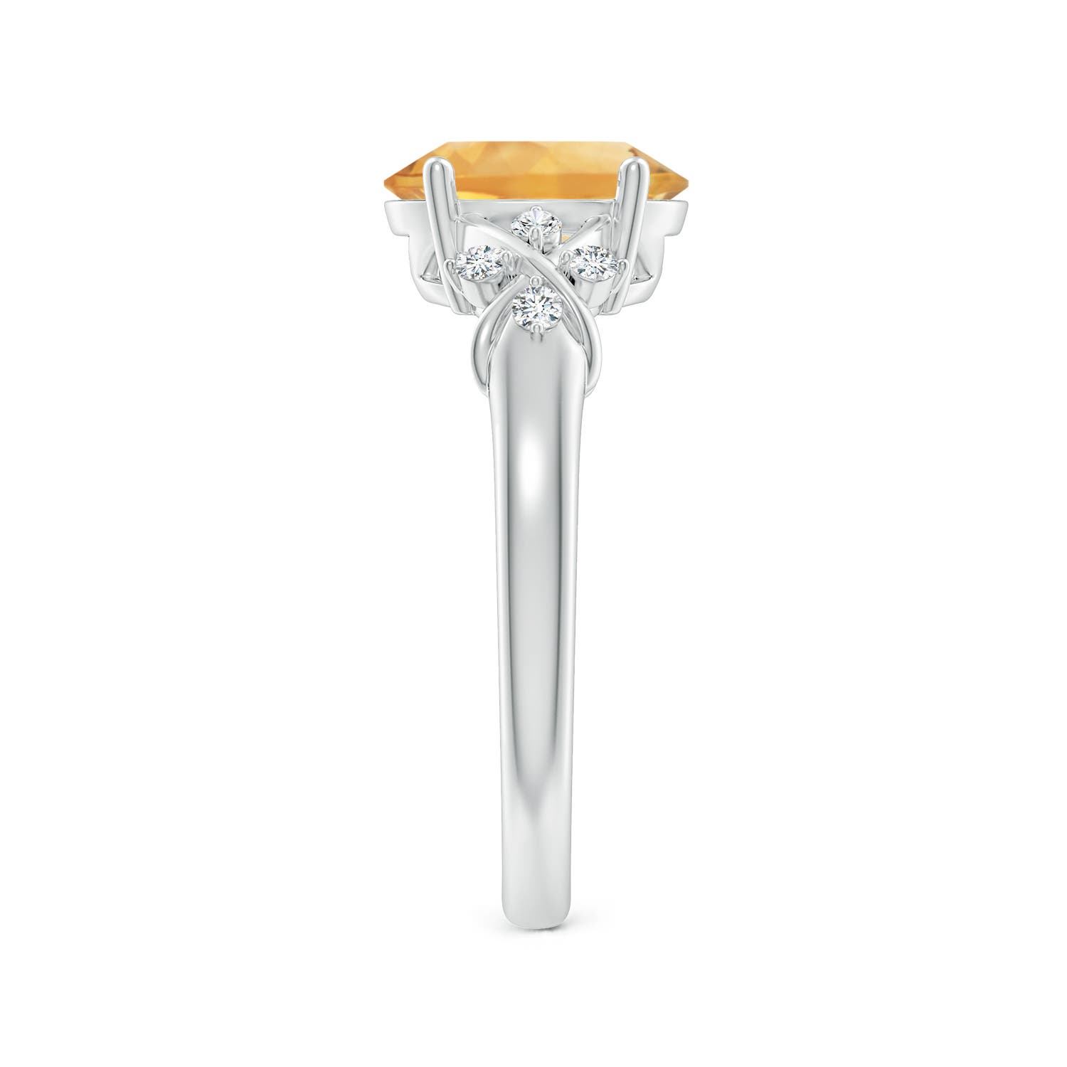 A - Citrine / 1.76 CT / 14 KT White Gold