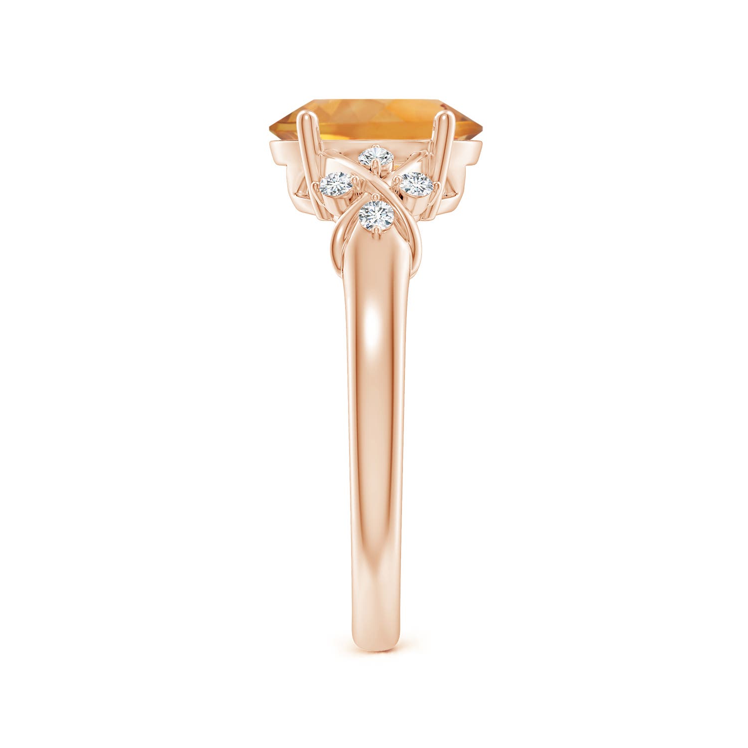 AA - Citrine / 1.76 CT / 14 KT Rose Gold