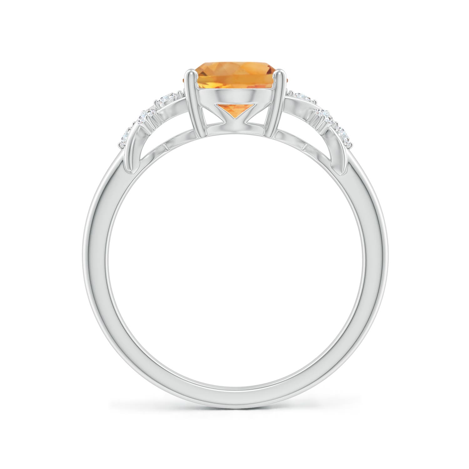 AA - Citrine / 1.76 CT / 14 KT White Gold