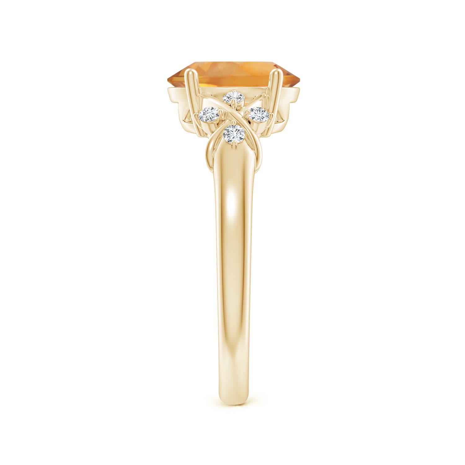 AA - Citrine / 1.76 CT / 14 KT Yellow Gold