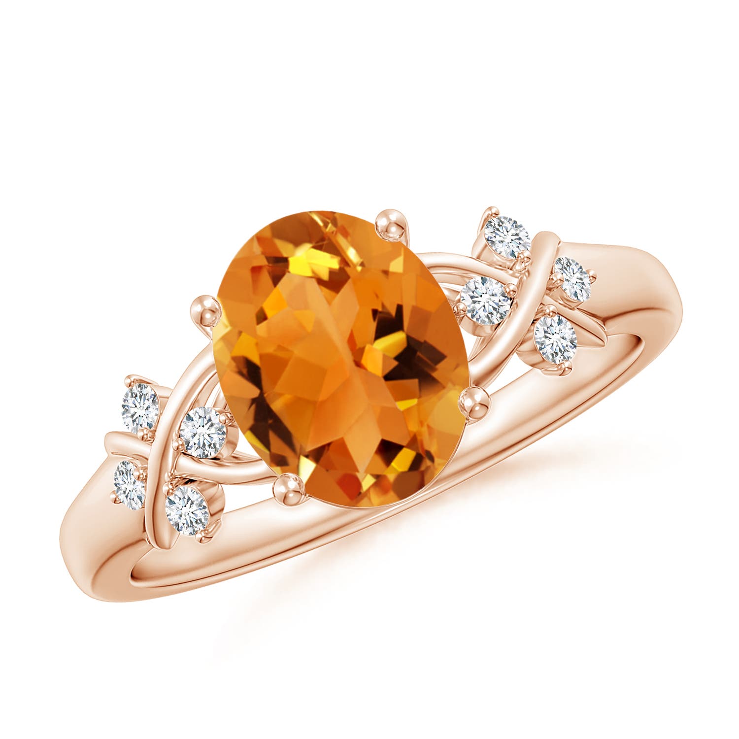 AAA - Citrine / 1.76 CT / 14 KT Rose Gold