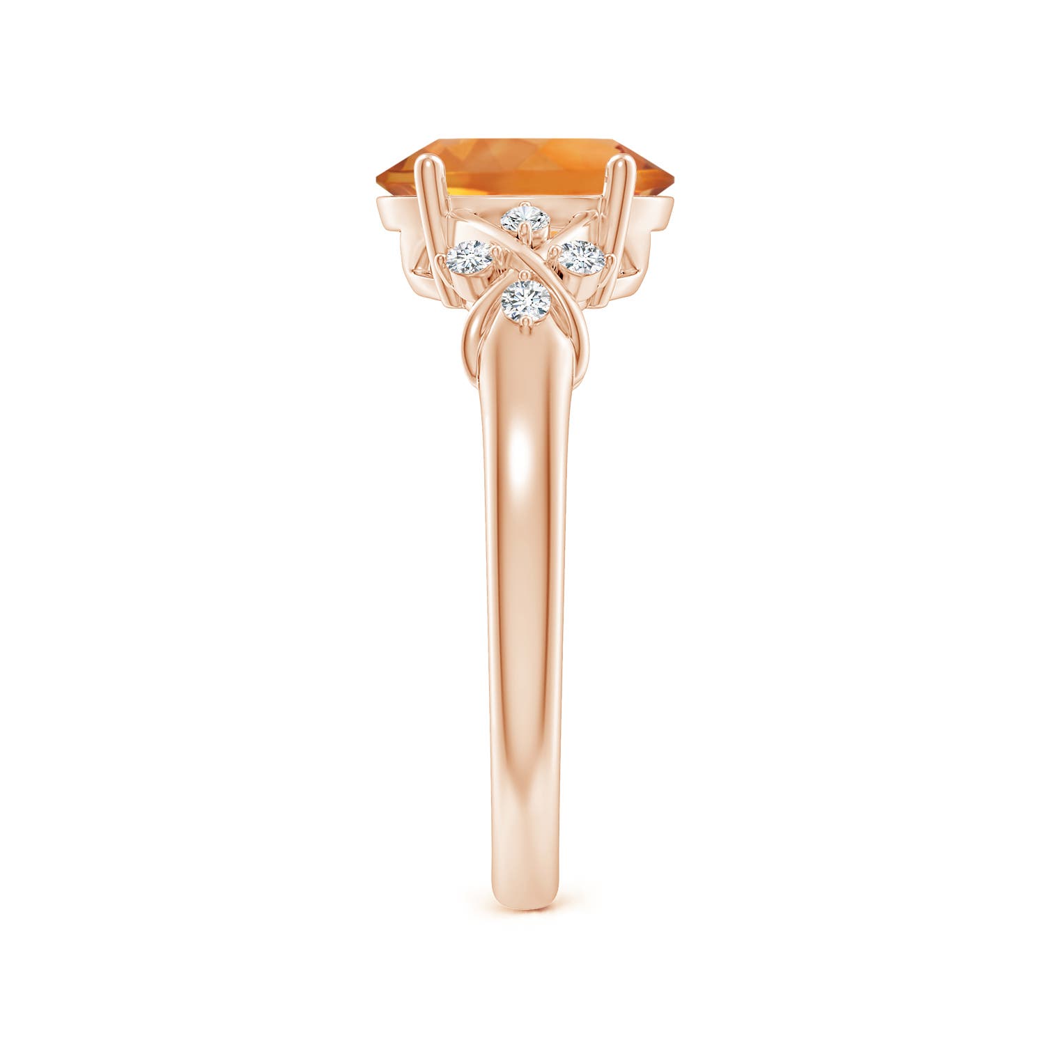 AAA - Citrine / 1.76 CT / 14 KT Rose Gold