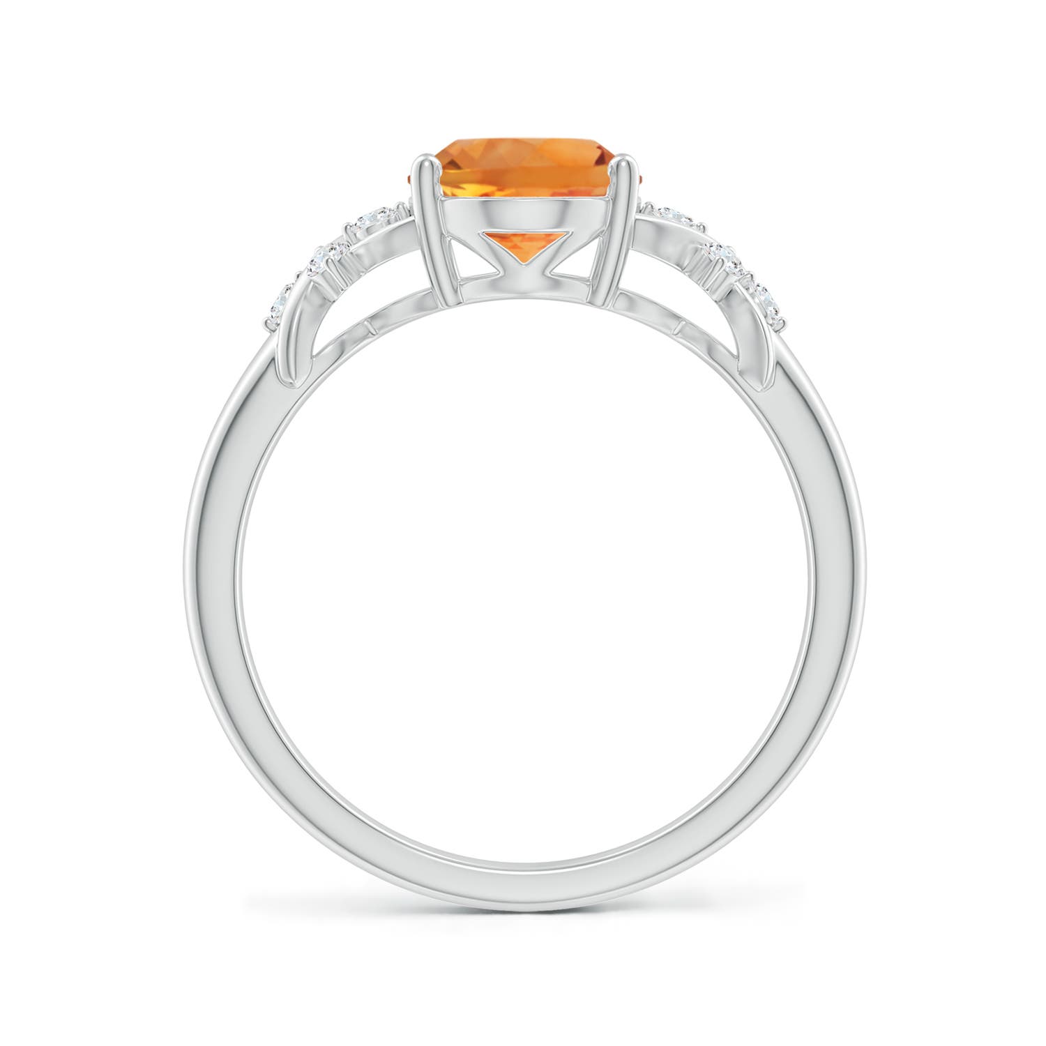 AAA - Citrine / 1.76 CT / 14 KT White Gold