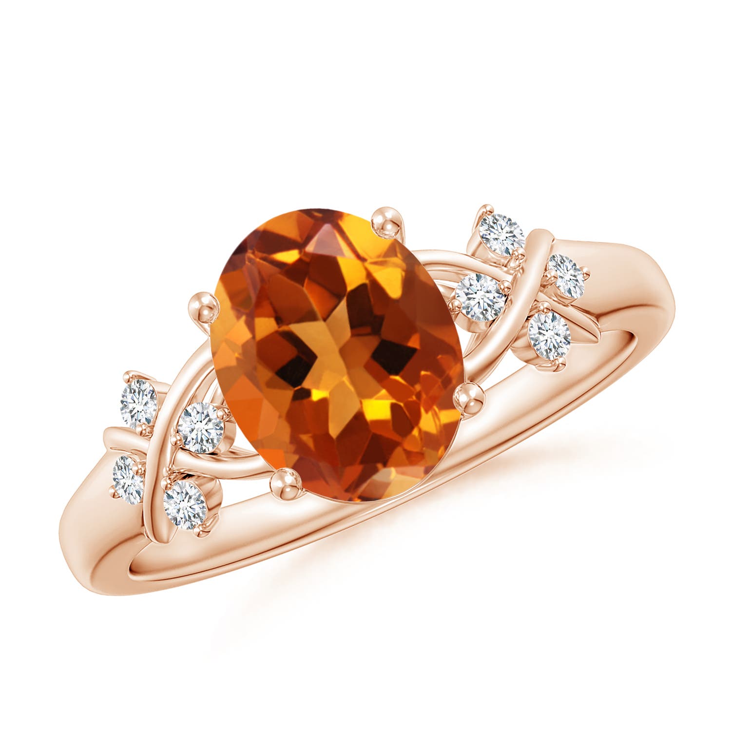 AAAA - Citrine / 1.76 CT / 14 KT Rose Gold