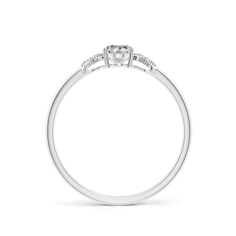 6x4mm KI3 Solitaire Oval Diamond Criss Cross Ring with Diamonds in White Gold side 199