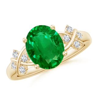 Oval AAAA Emerald