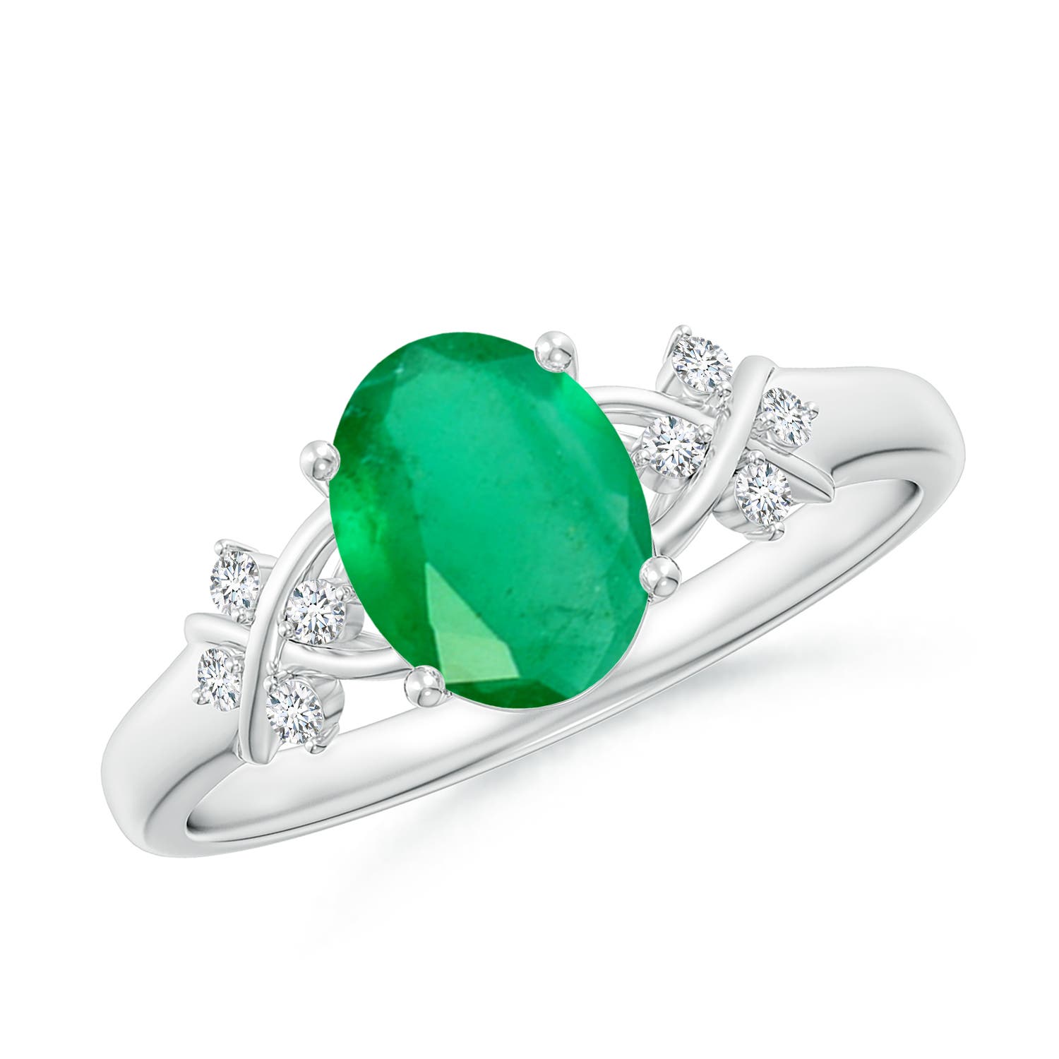 A - Emerald / 1.18 CT / 14 KT White Gold