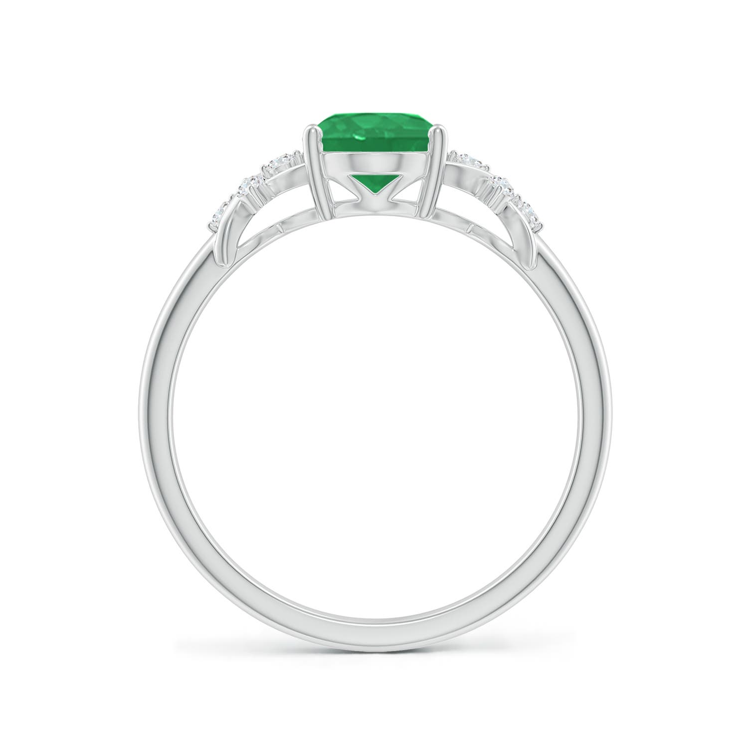 A - Emerald / 1.18 CT / 14 KT White Gold