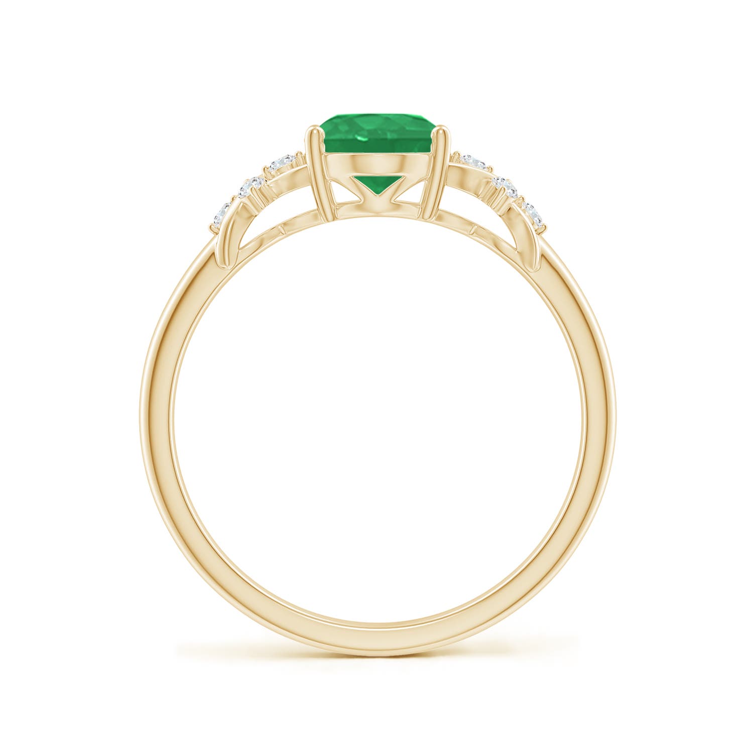 A - Emerald / 1.18 CT / 14 KT Yellow Gold