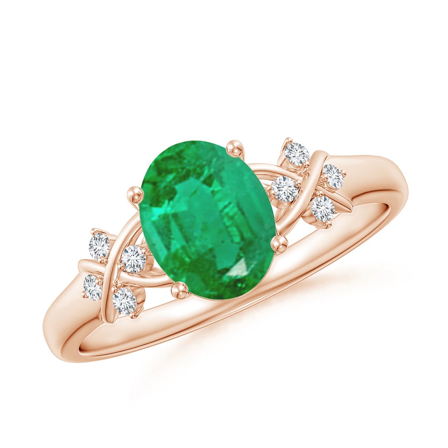 AA - Emerald / 1.18 CT / 14 KT Rose Gold