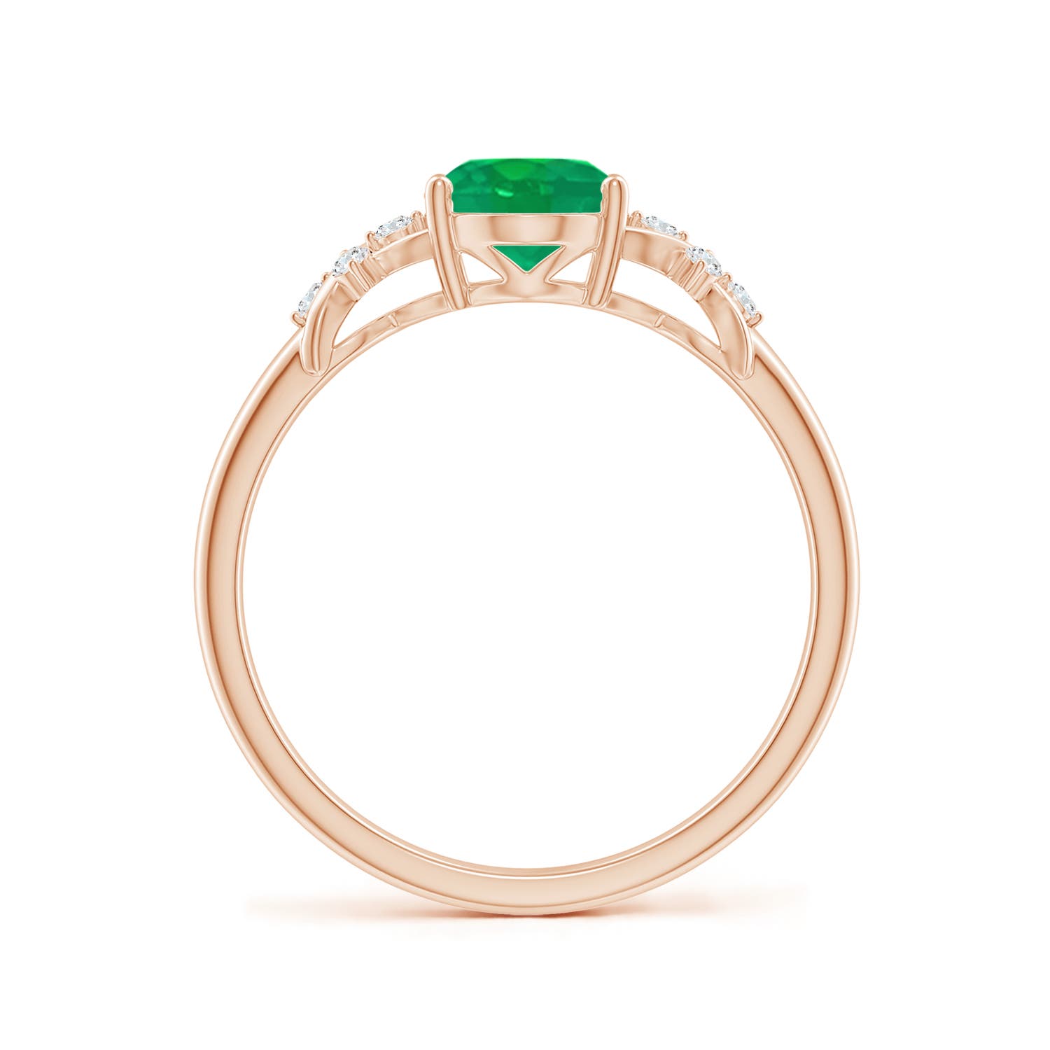 AA - Emerald / 1.18 CT / 14 KT Rose Gold