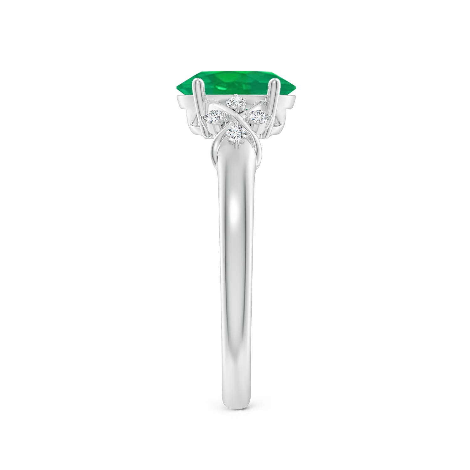 AA - Emerald / 1.18 CT / 14 KT White Gold