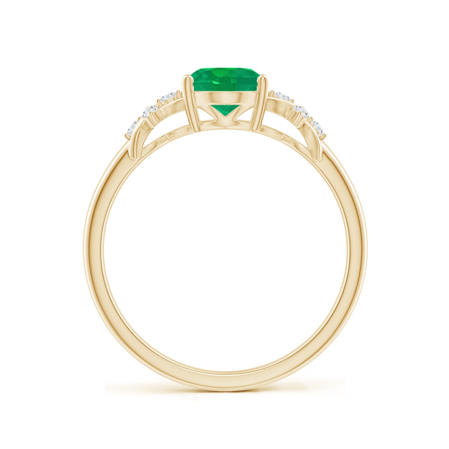 AA - Emerald / 1.18 CT / 14 KT Yellow Gold