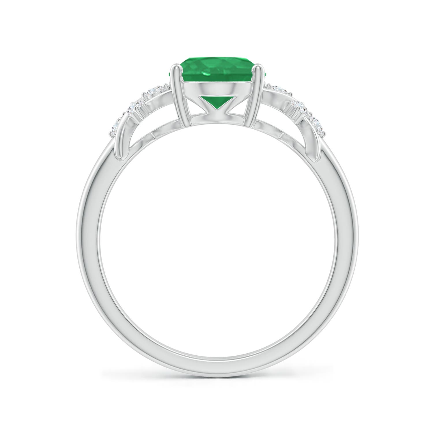 A - Emerald / 1.61 CT / 14 KT White Gold