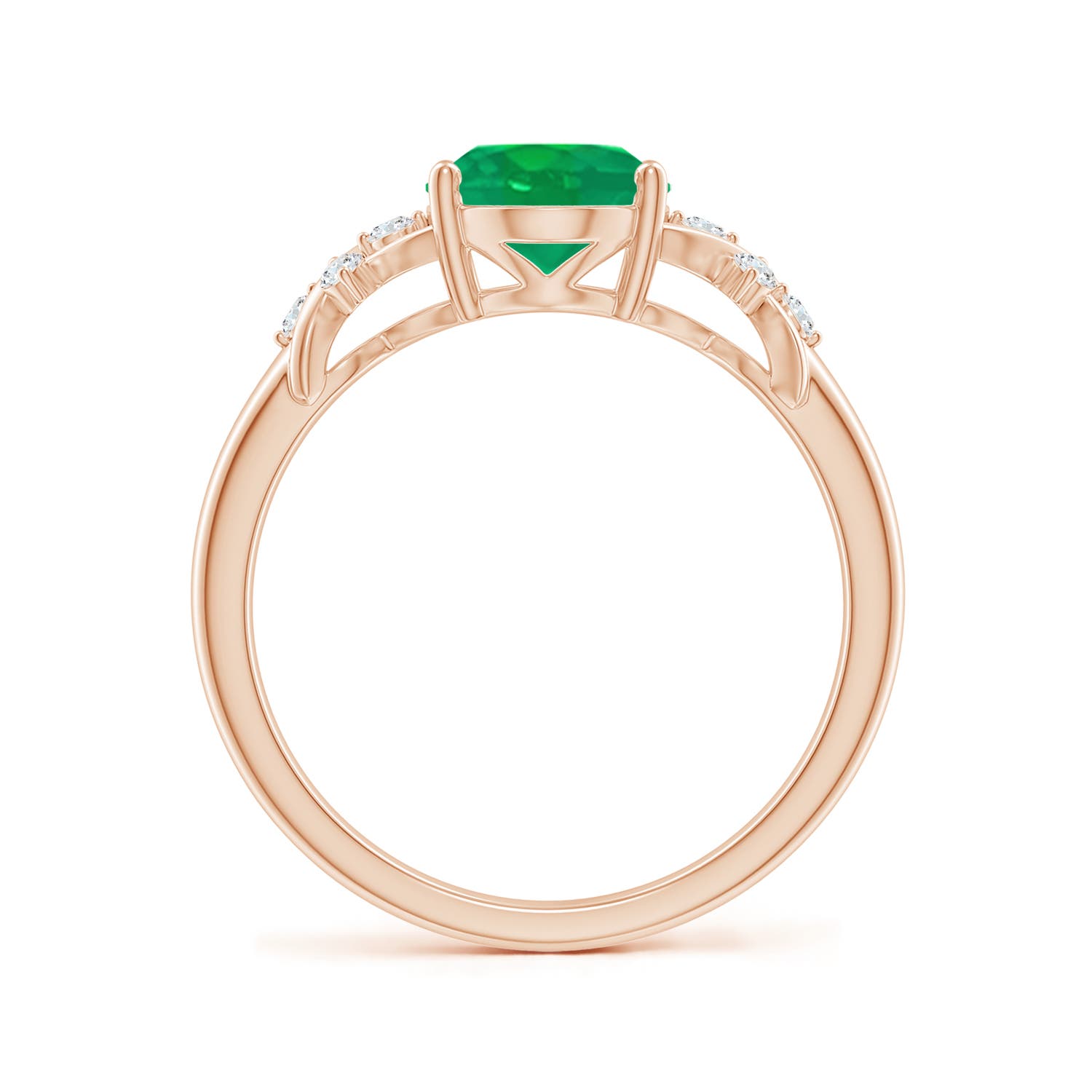 AA - Emerald / 1.61 CT / 14 KT Rose Gold