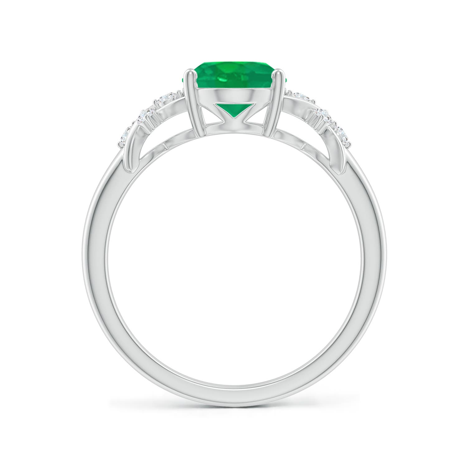 AA - Emerald / 1.61 CT / 14 KT White Gold