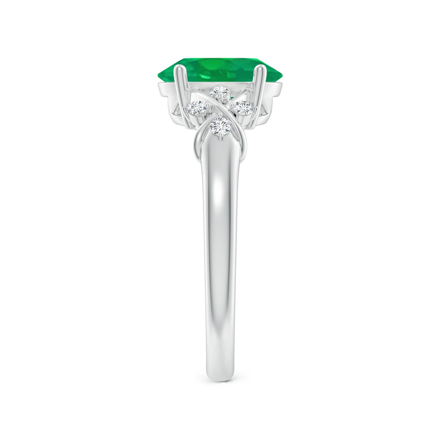 AA - Emerald / 1.61 CT / 14 KT White Gold