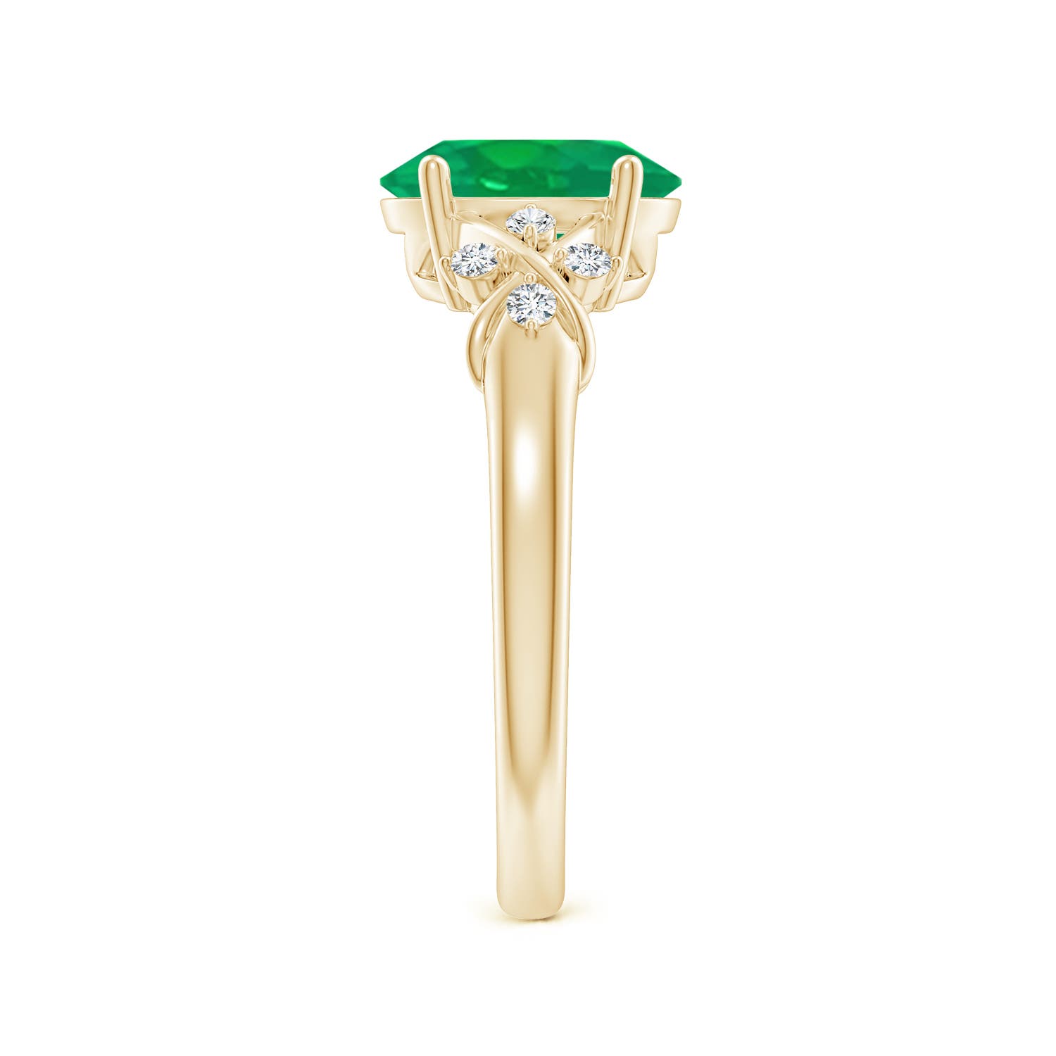 AA - Emerald / 1.61 CT / 14 KT Yellow Gold