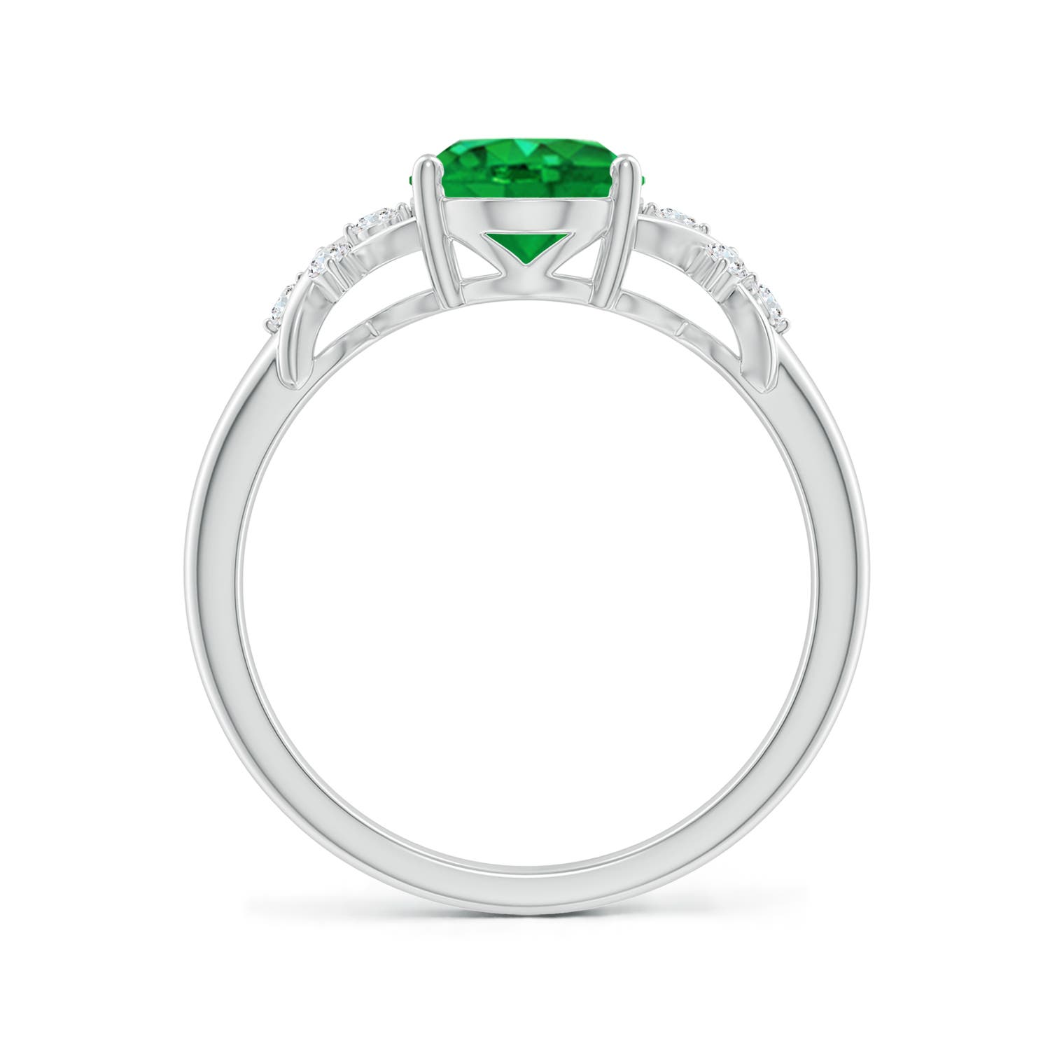 AAA - Emerald / 1.61 CT / 14 KT White Gold