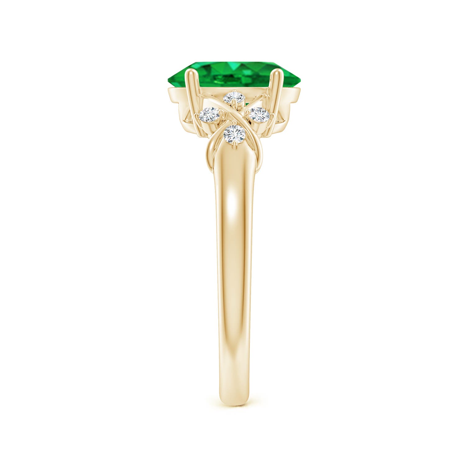 AAA - Emerald / 1.61 CT / 14 KT Yellow Gold