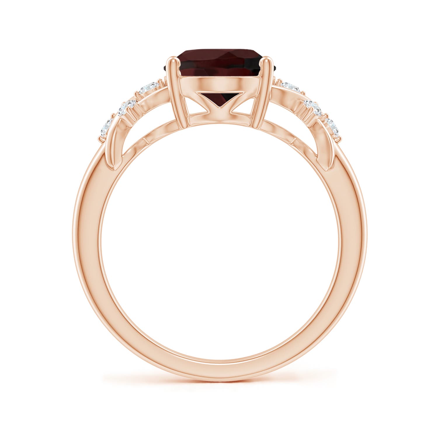 A - Garnet / 3.12 CT / 14 KT Rose Gold