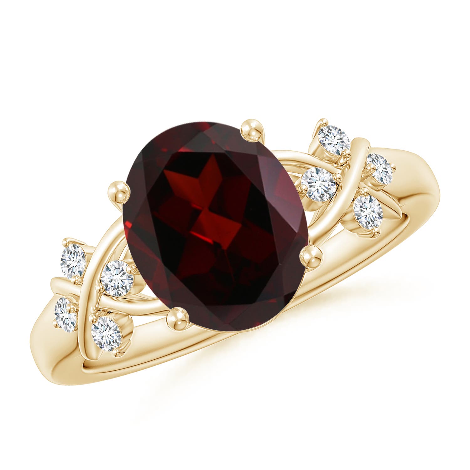 A - Garnet / 3.12 CT / 14 KT Yellow Gold