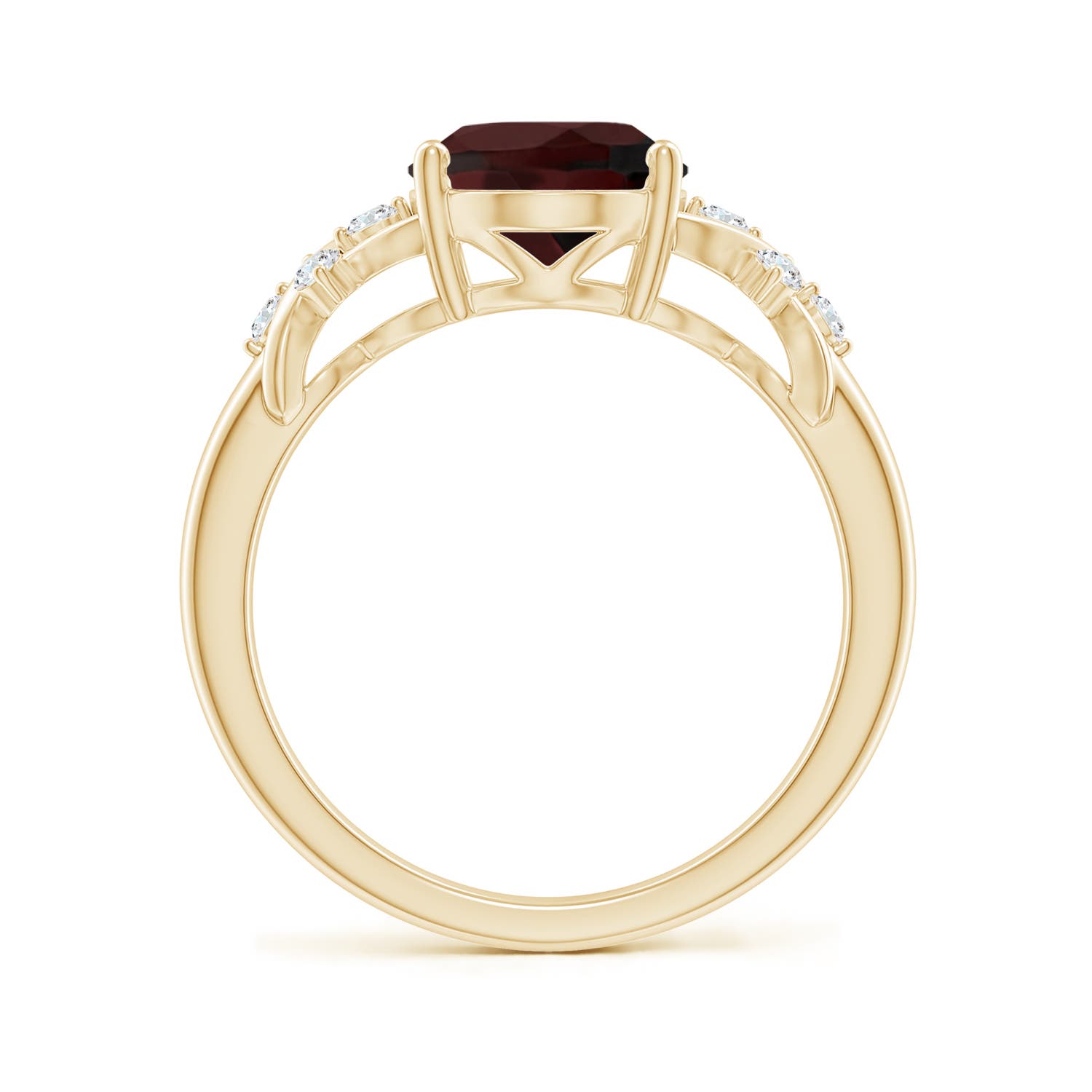 A - Garnet / 3.12 CT / 14 KT Yellow Gold