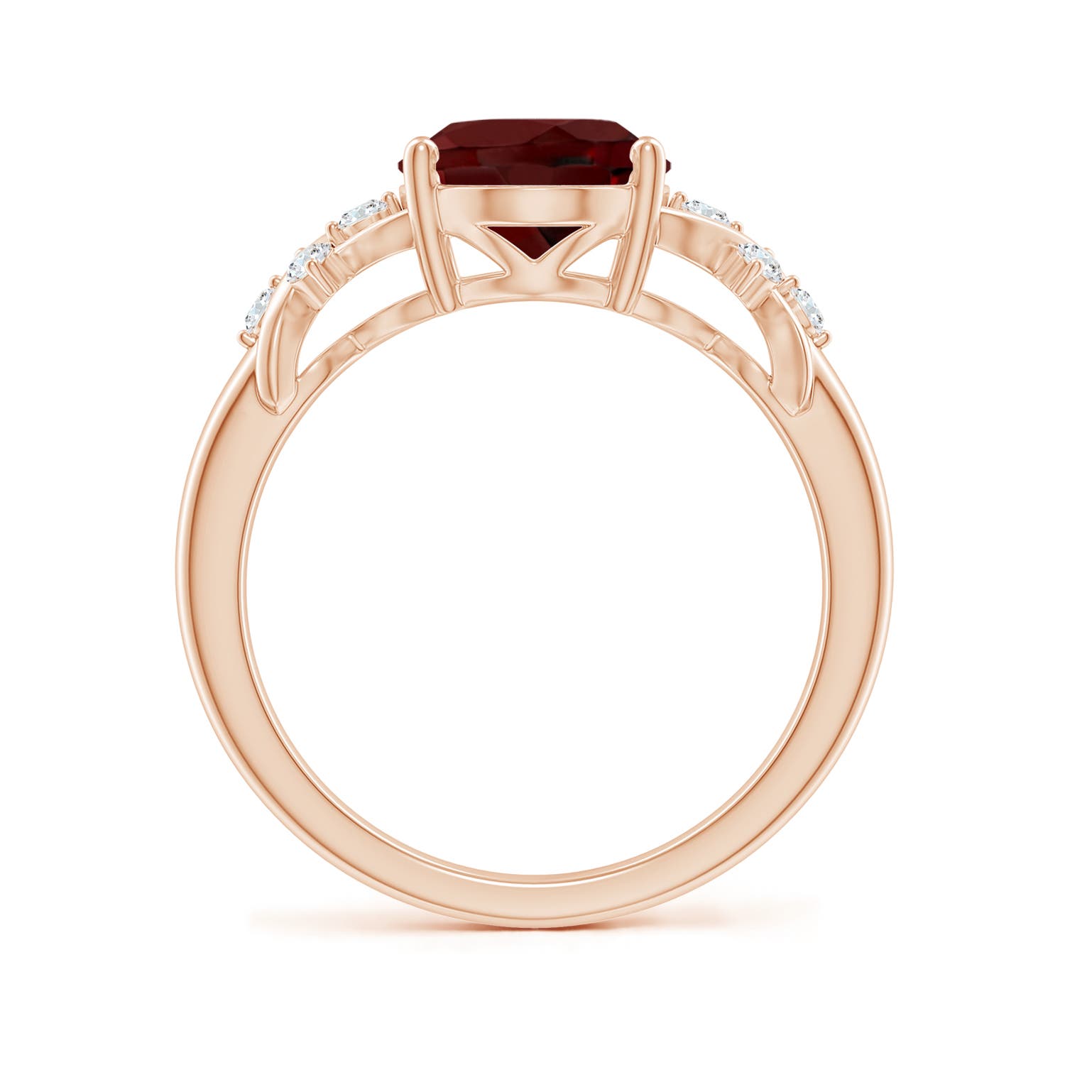 AAA - Garnet / 3.12 CT / 14 KT Rose Gold