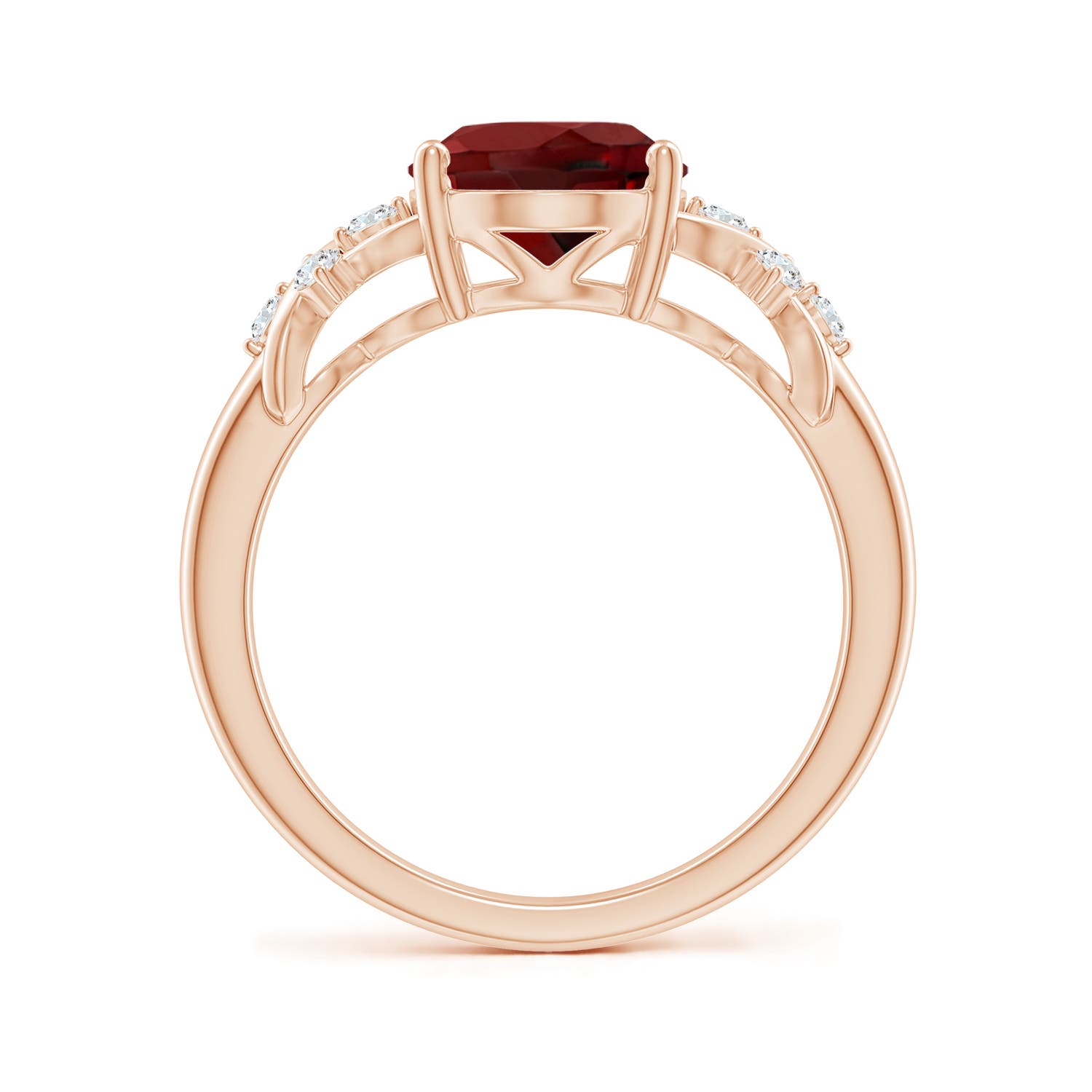 AAAA - Garnet / 3.12 CT / 14 KT Rose Gold