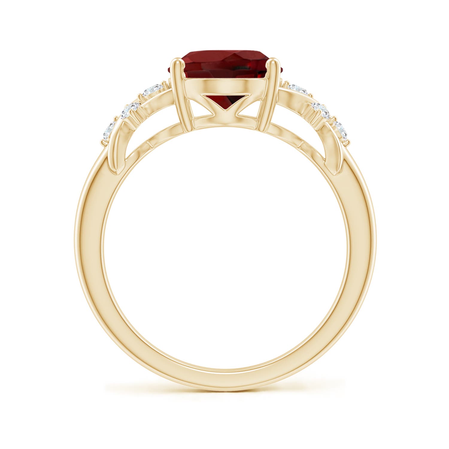 AAAA - Garnet / 3.12 CT / 14 KT Yellow Gold