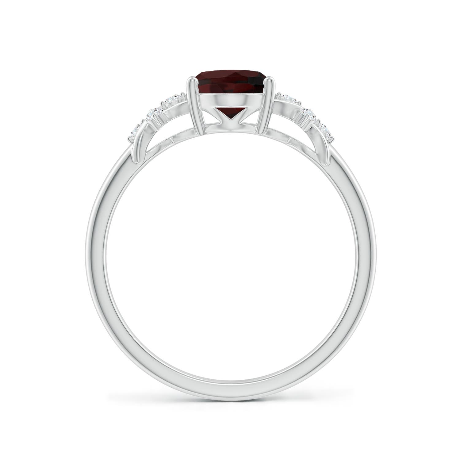 A - Garnet / 1.53 CT / 14 KT White Gold