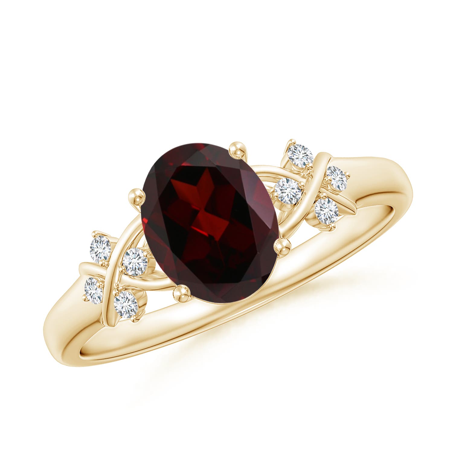 A - Garnet / 1.53 CT / 14 KT Yellow Gold