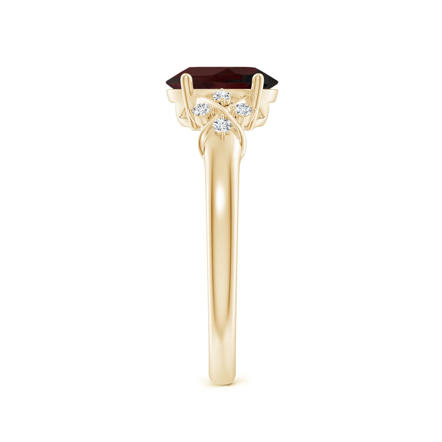 A - Garnet / 1.53 CT / 14 KT Yellow Gold