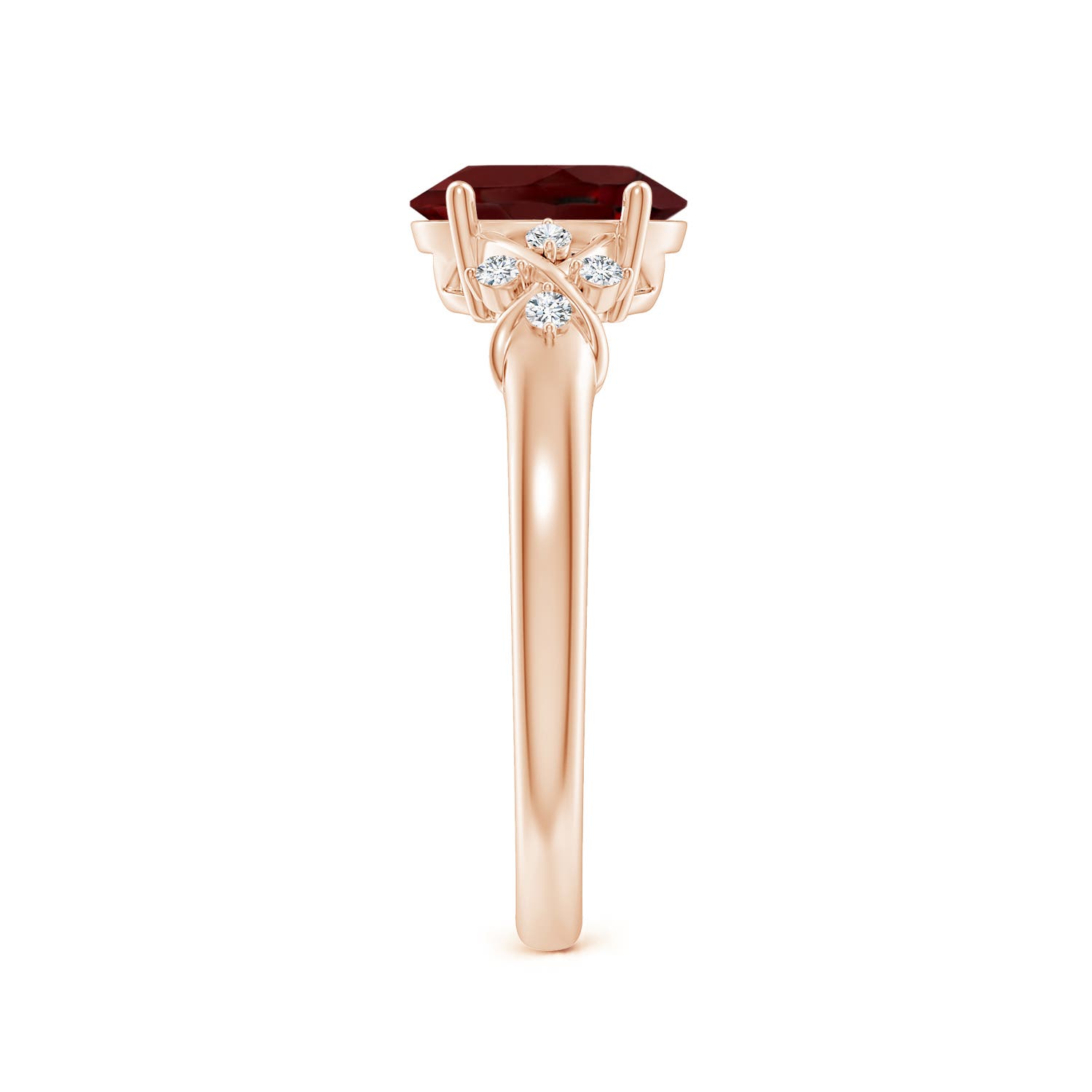 AAA - Garnet / 1.53 CT / 14 KT Rose Gold