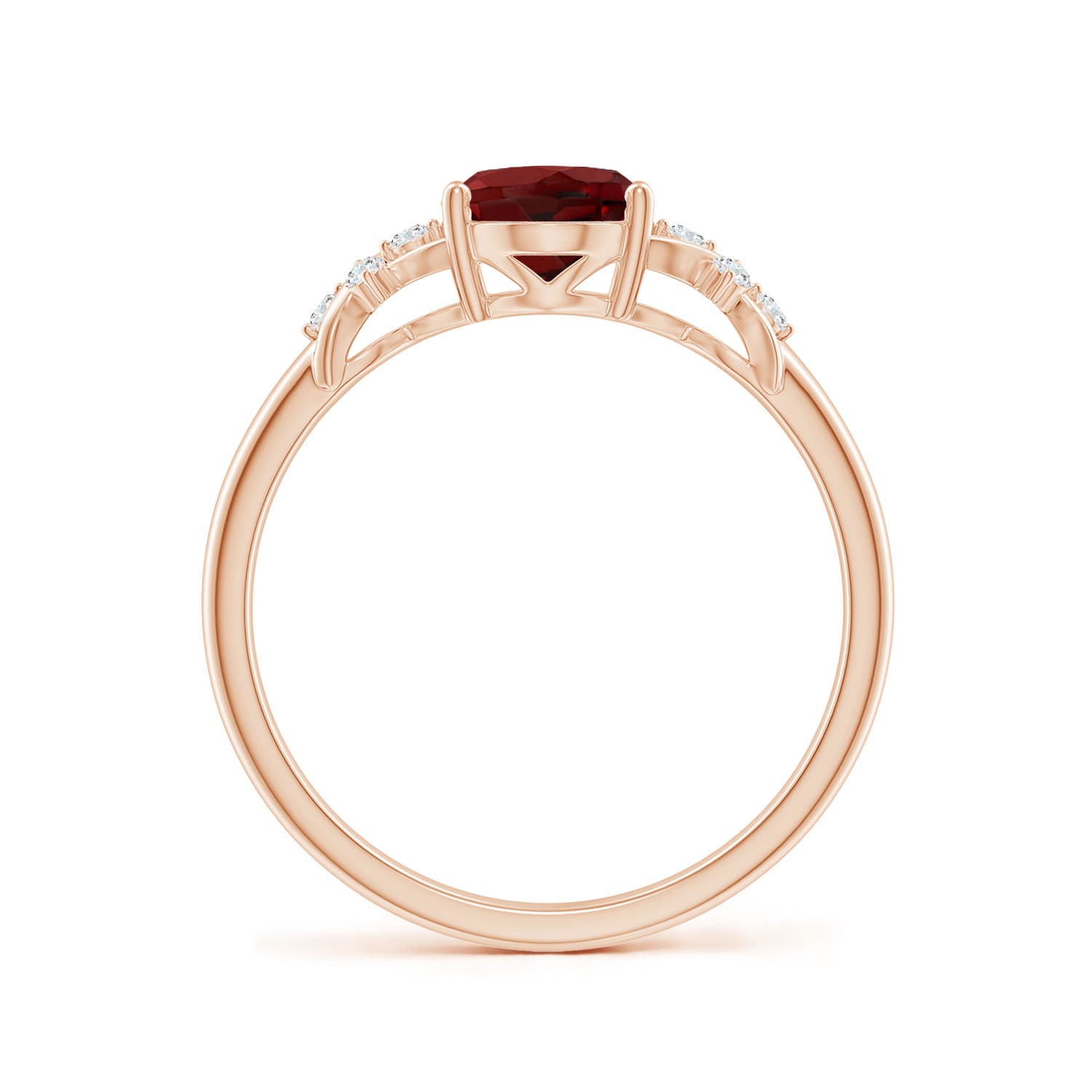 AAAA - Garnet / 1.53 CT / 14 KT Rose Gold