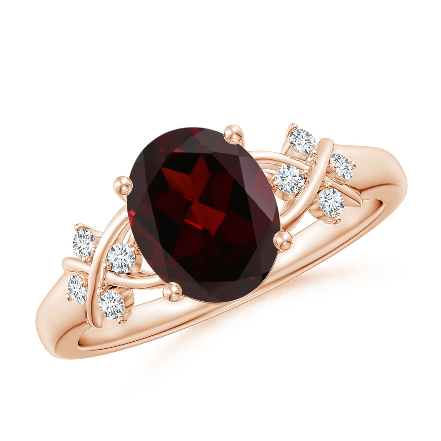 A - Garnet / 2.11 CT / 14 KT Rose Gold