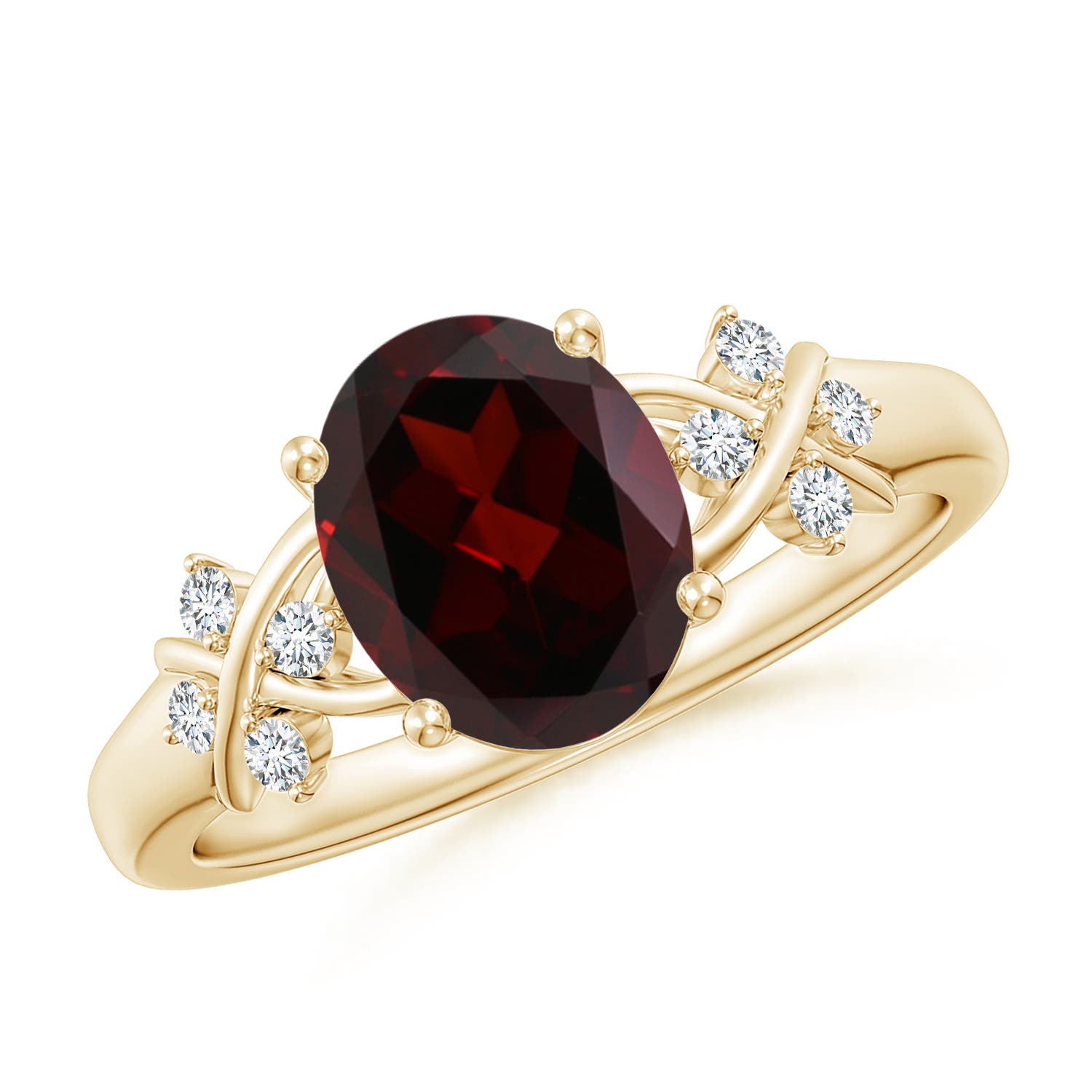 A - Garnet / 2.11 CT / 14 KT Yellow Gold