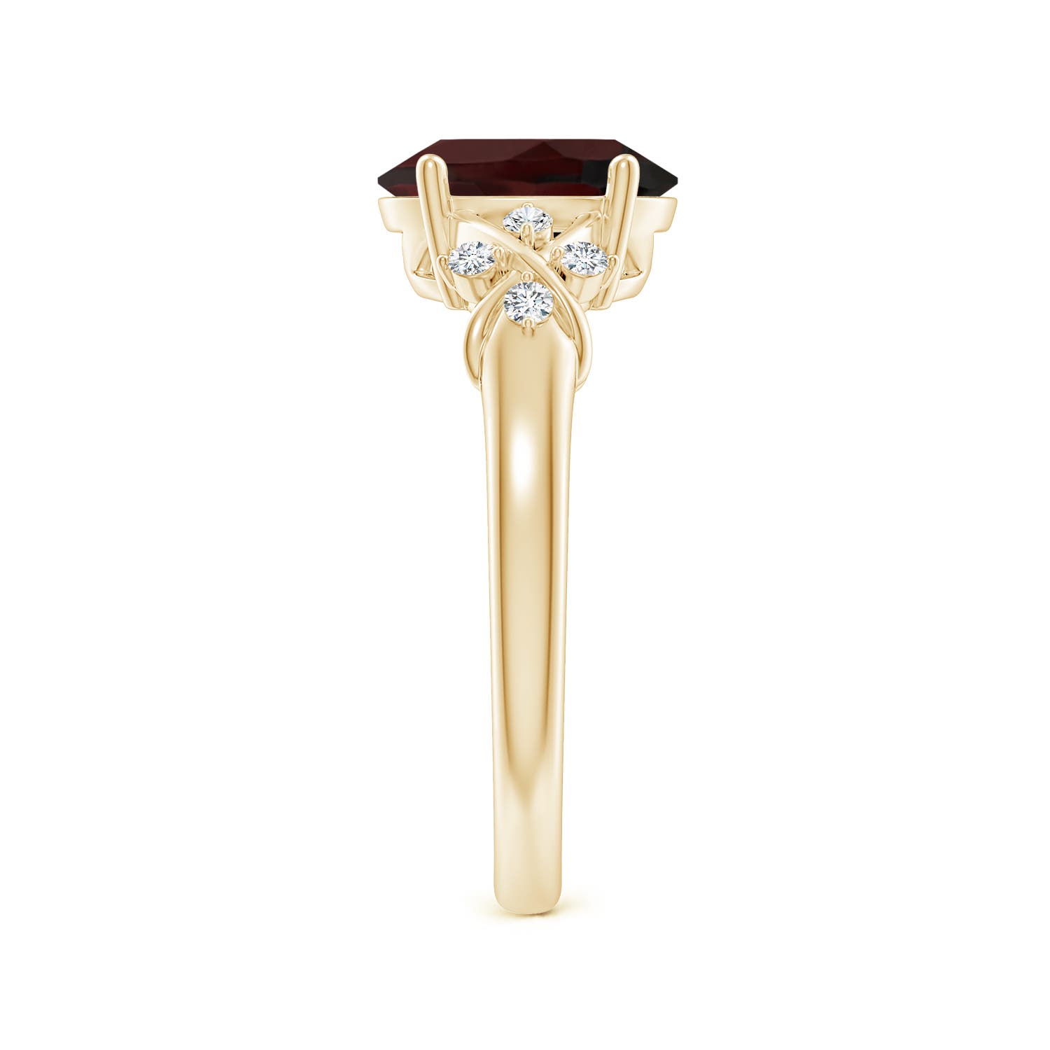 A - Garnet / 2.11 CT / 14 KT Yellow Gold