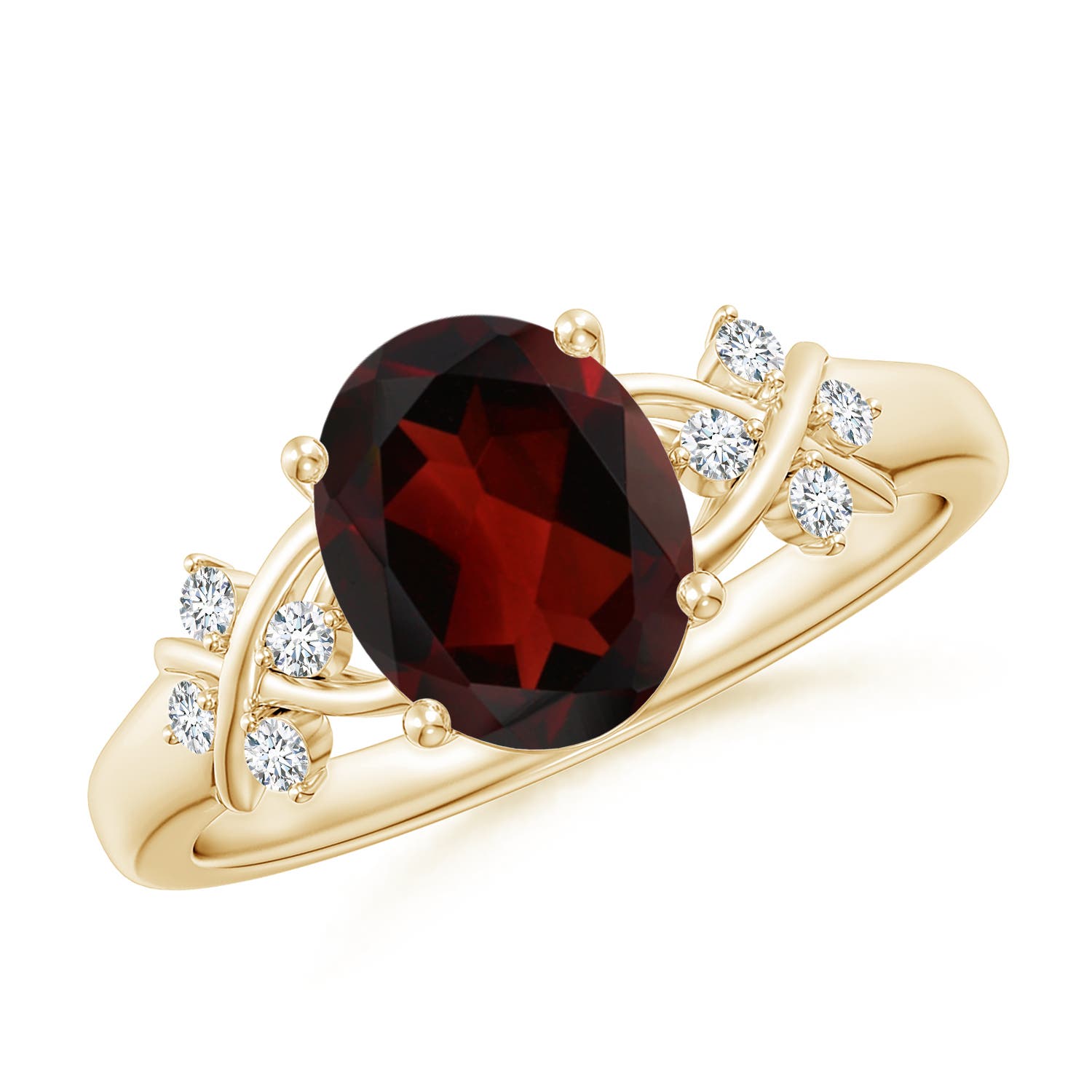 AA - Garnet / 2.11 CT / 14 KT Yellow Gold