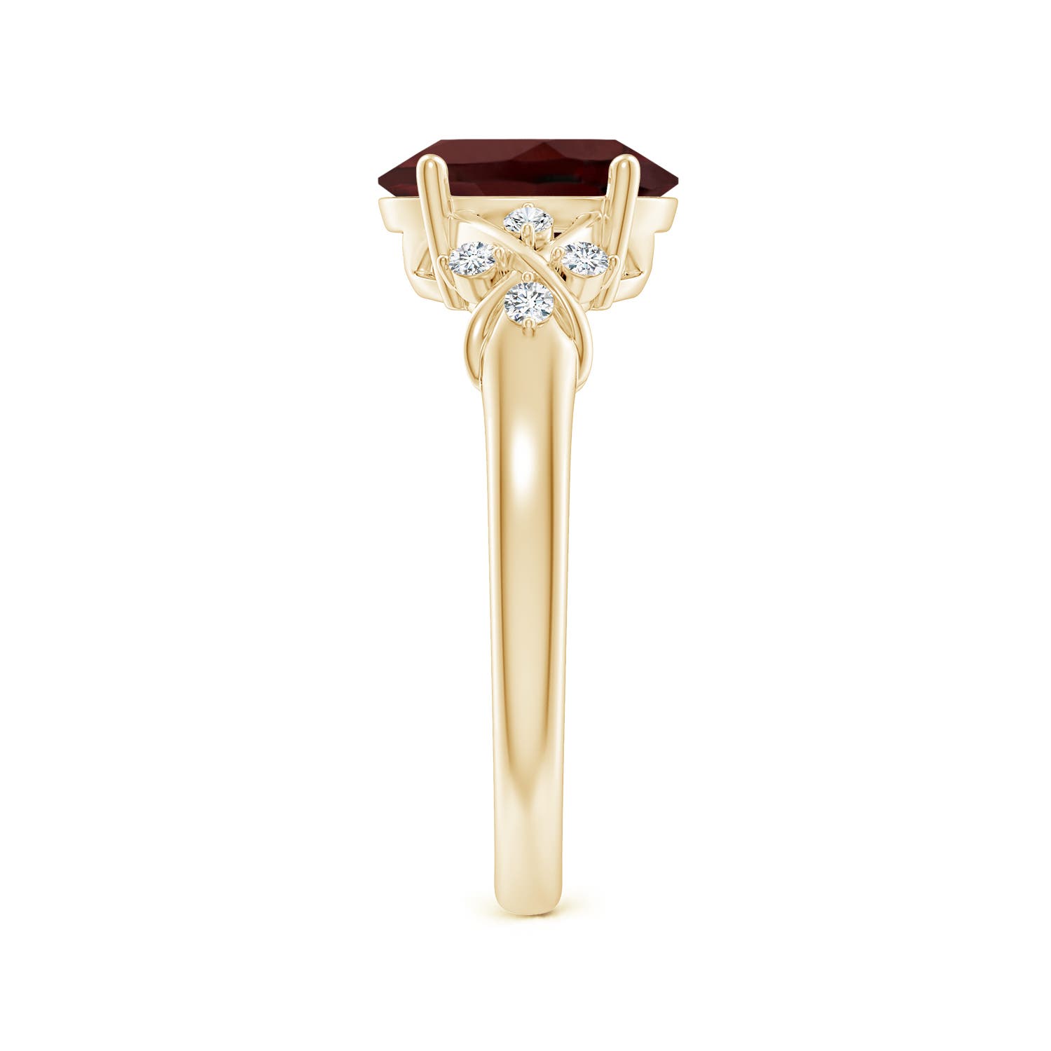 AA - Garnet / 2.11 CT / 14 KT Yellow Gold