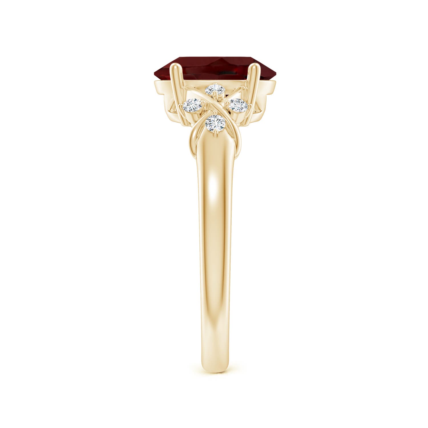 AAA - Garnet / 2.11 CT / 14 KT Yellow Gold