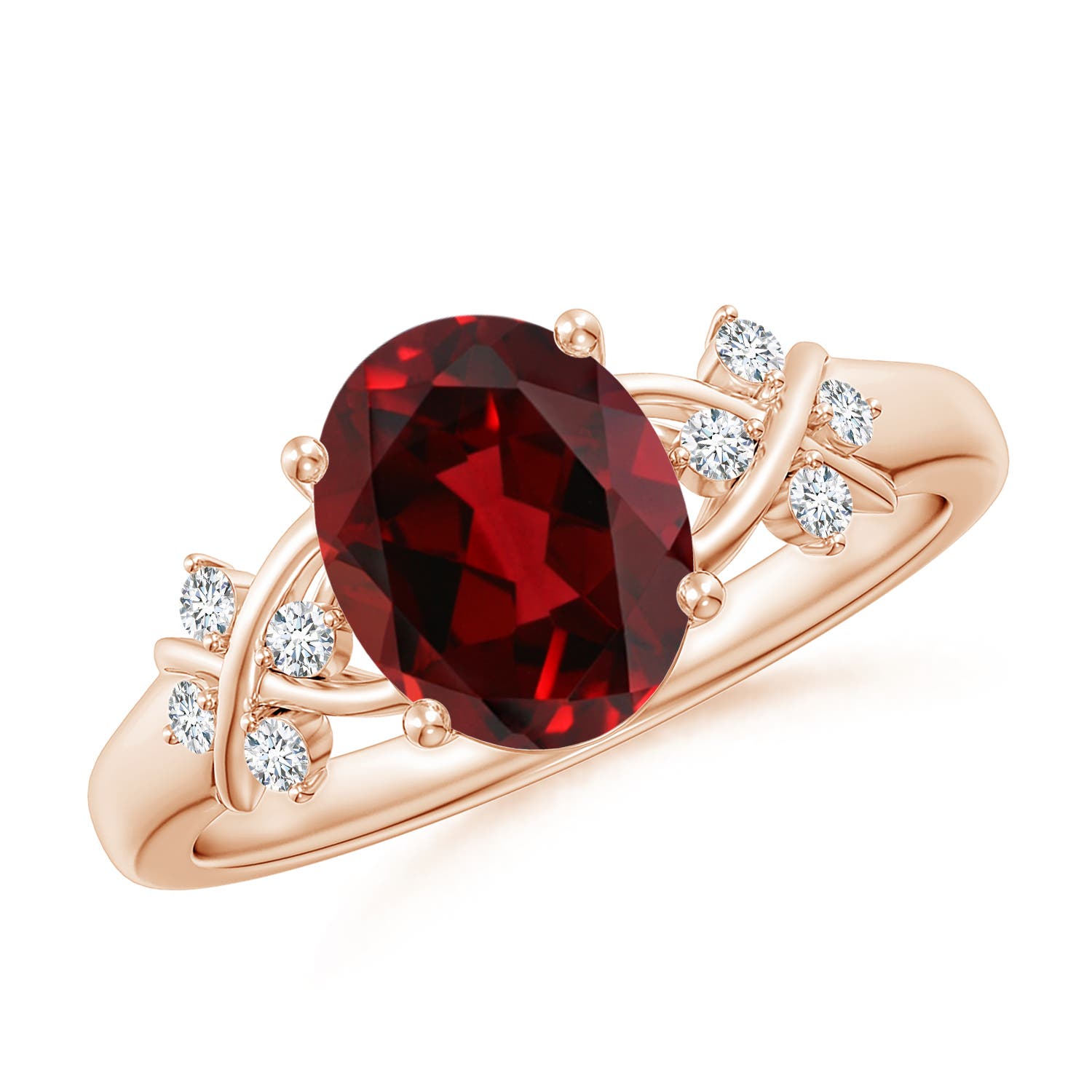 AAAA - Garnet / 2.11 CT / 14 KT Rose Gold