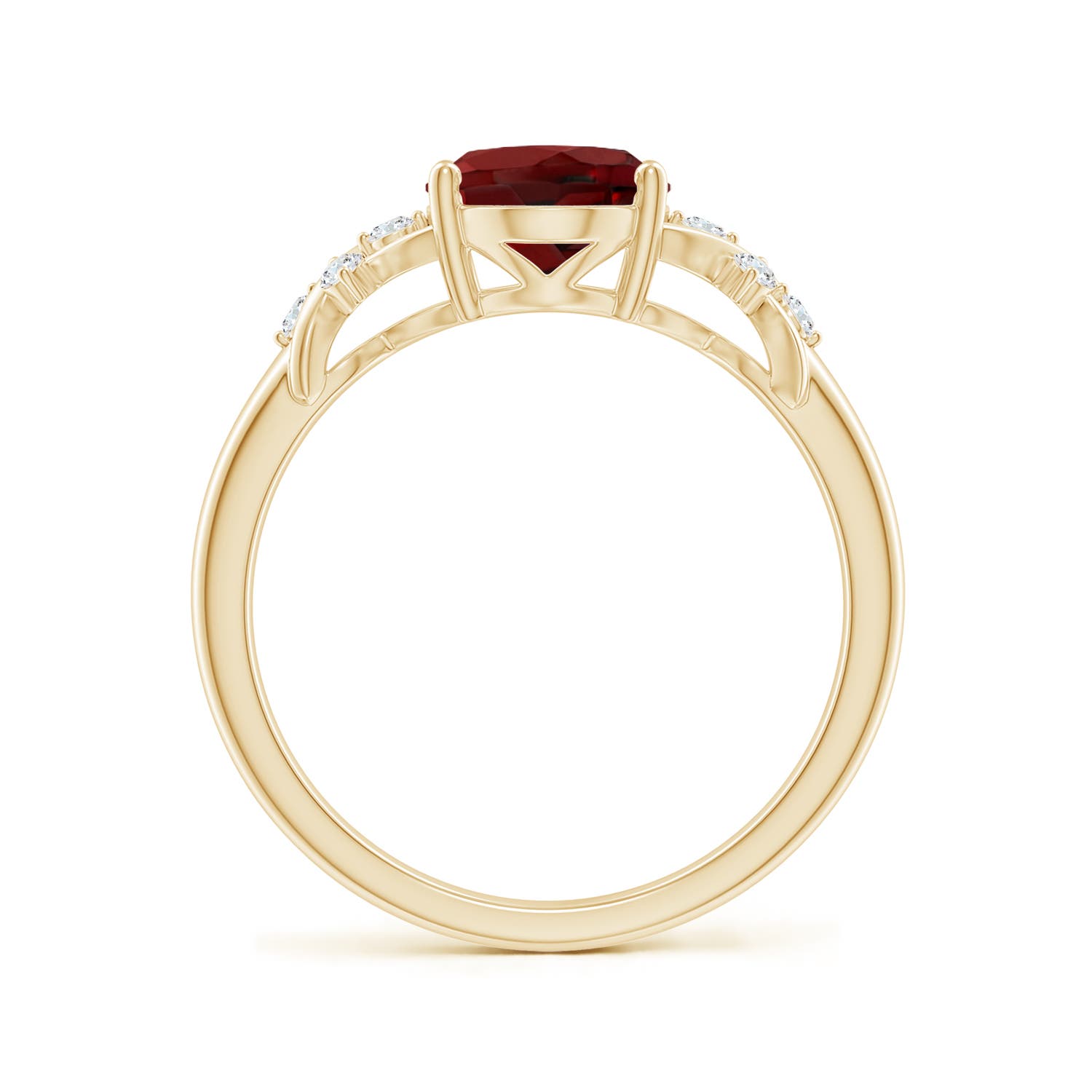 AAAA - Garnet / 2.11 CT / 14 KT Yellow Gold