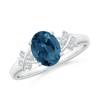 Oval AA London Blue Topaz