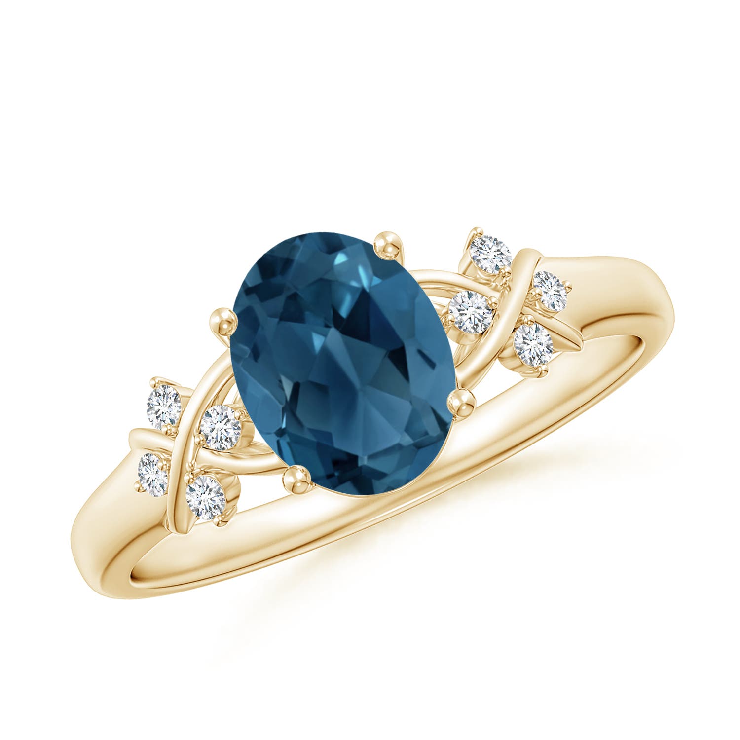 AA - London Blue Topaz / 1.58 CT / 14 KT Yellow Gold